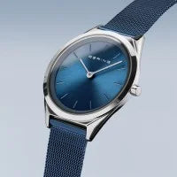 Bering |  Ultra Slim 31mm Polished Mesh Watch