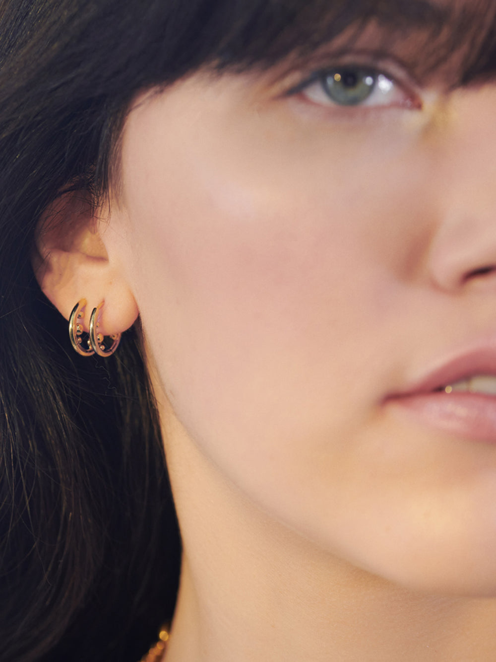 Rachel Jackson |  Stellar Orb Huggie Hoop Earrings