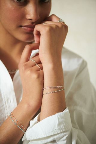 Daisy London |  Treasure Coral & Sterling Silver Bracelet