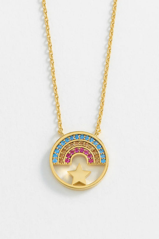 Estella Bartlett |  Rainbow Star Gold Plated Necklace