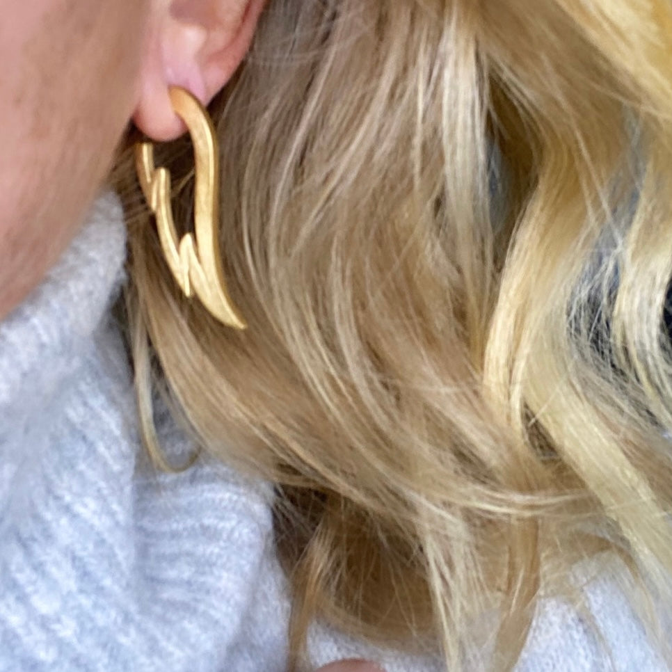 Chambers & Beau | Whoop Earrings - Gold plate