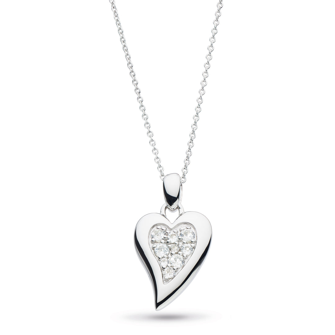 Kit Heath |  Desire precious Topaz Big Heart Necklace 22"