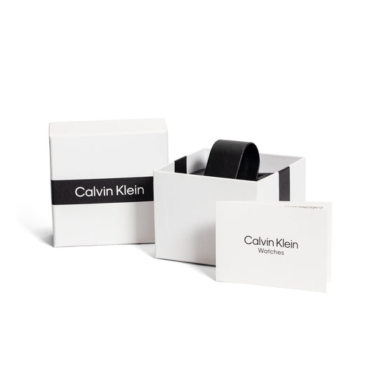 Calvin Klein | 34mm Twisted Bezel Mesh Watch