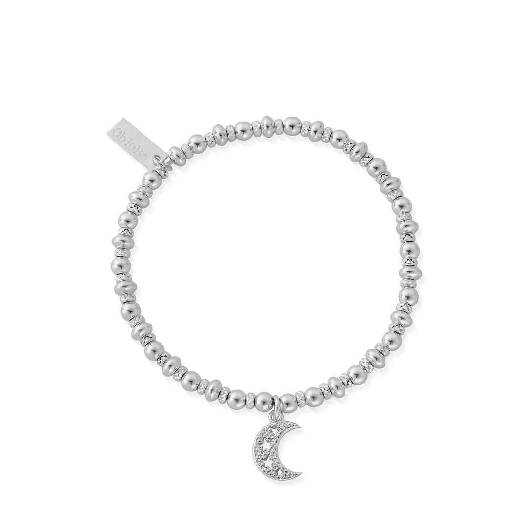 ChloBo |  Didi Sparkle Starry Moon Sterling Silver Bracelet