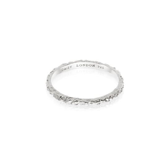 Daisy London |  Isla Coral Sterling Silver Stacking Ring