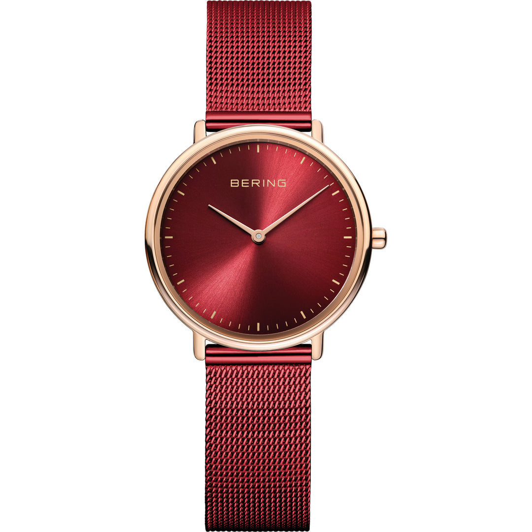 Bering |  Ultra Slim 29mm Polished mesh watch