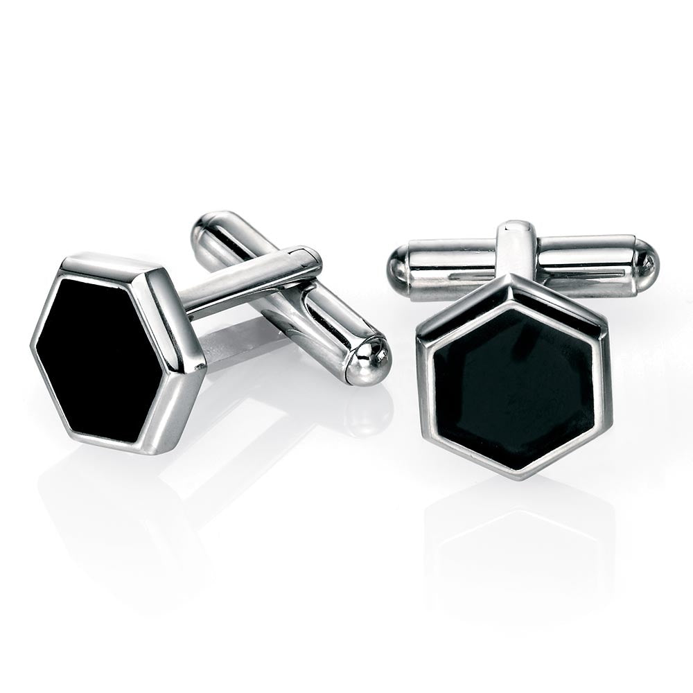 Fred Bennett | Hexagon Stainless Steel Cufflinks