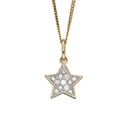 Penmans |  9ct Yellow Gold Star Pendant with Diamonds