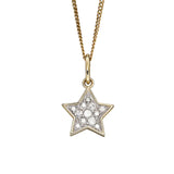 Penmans |  9ct Yellow Gold Star Pendant with Diamonds