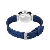 Bering | Classic Polished Navy Silicone Watch