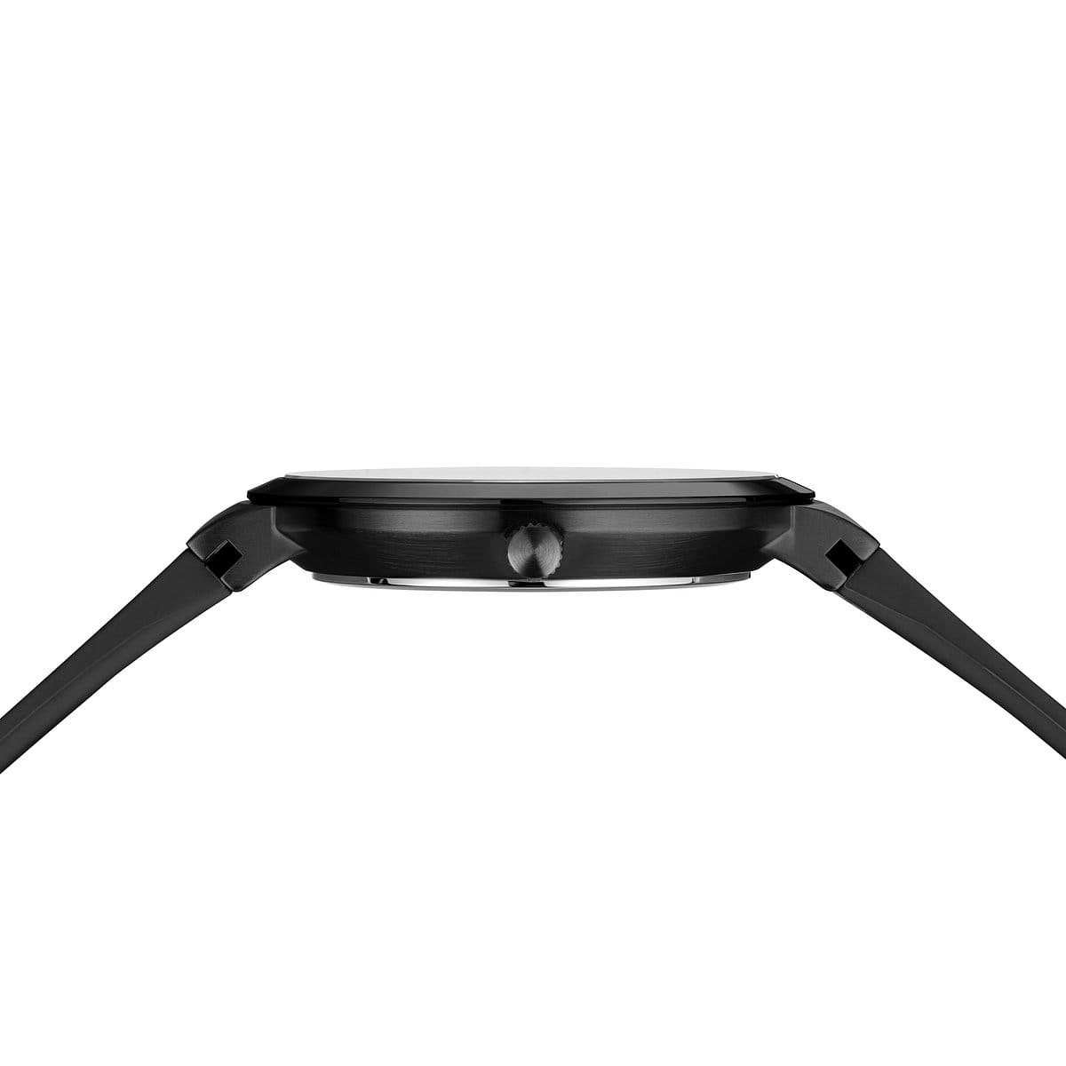 Bering | Stainless Steel & black Silicon 40mm Watch