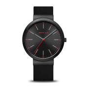 Bering | Stainless Steel & black Silicon 40mm Watch