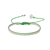 Mishky | Skinny Green Layering Bracelets