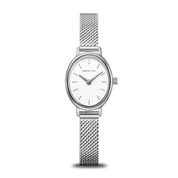 Bering | Polished Silver Oval Watch