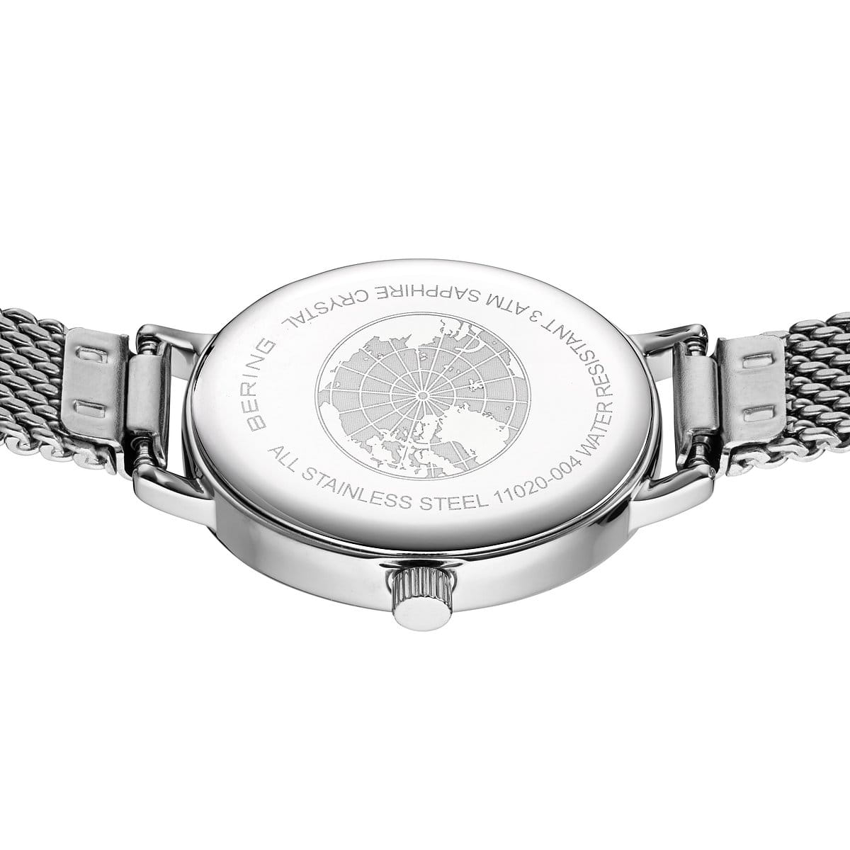 Bering | Polished Silver Oval Watch