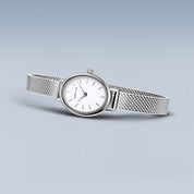 Bering | Polished Silver Oval Watch