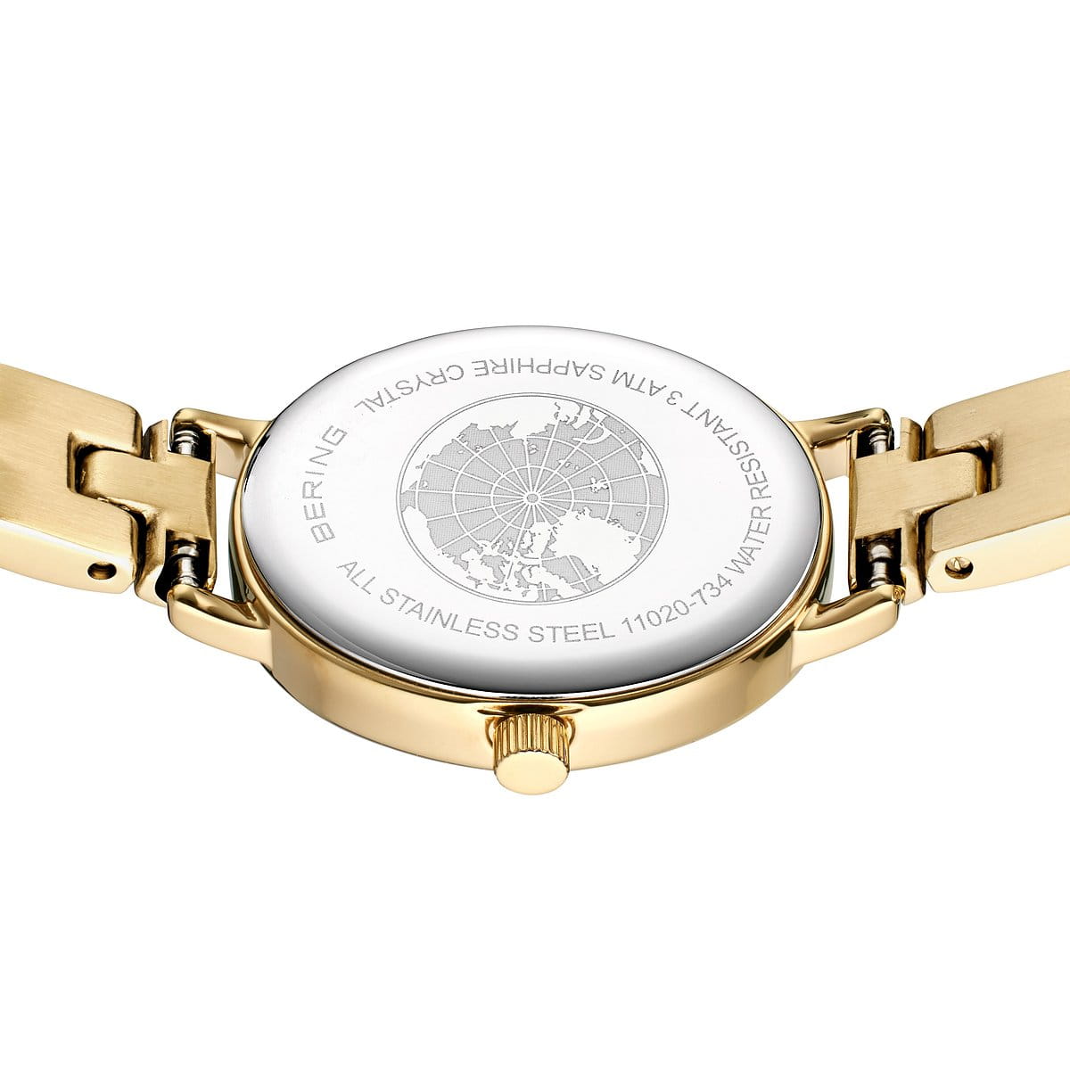 Bering | Polished Gold Plate Oval Watch