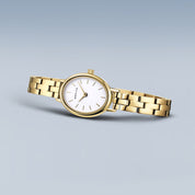 Bering | Polished Gold Plate Oval Watch