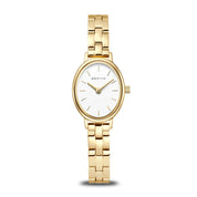 Bering | Polished Gold Plate Oval Watch