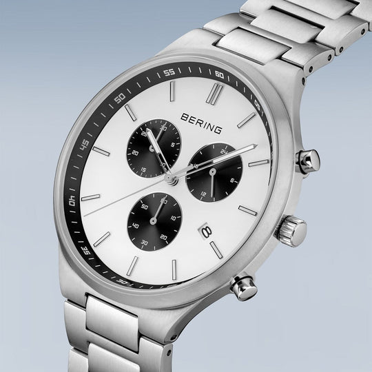 Bering |  Titanium Collection 43mm Chronograph Bracelet Watch