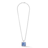 Coeur De Lion | Amulet Square Pendant in Blue & Silver