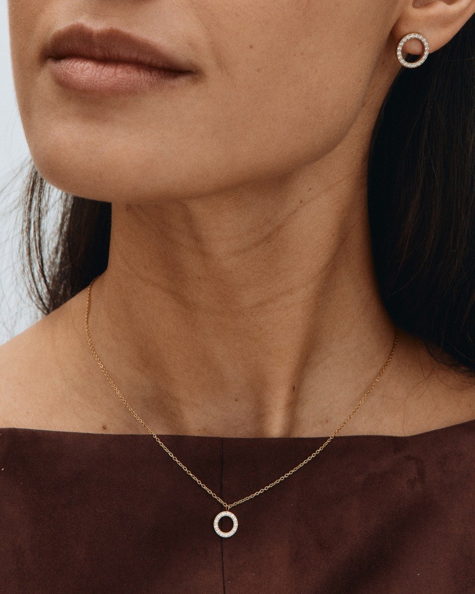 Edblad | Glow Necklace Mini Gold Plate