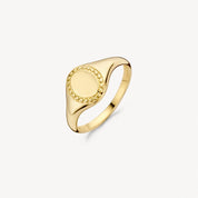 Blush Gold | 14K Yellow Gold Signet Ring