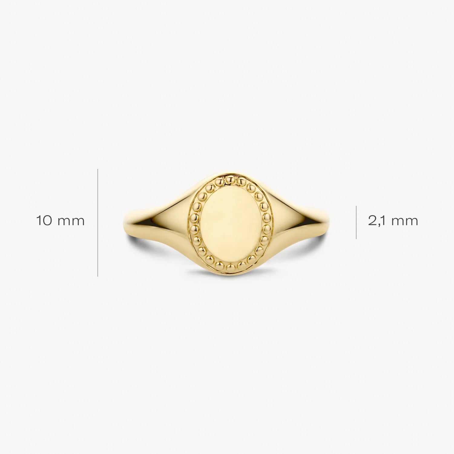 Blush Gold | 14K Yellow Gold Signet Ring