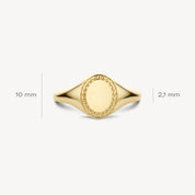 Blush Gold | 14K Yellow Gold Signet Ring