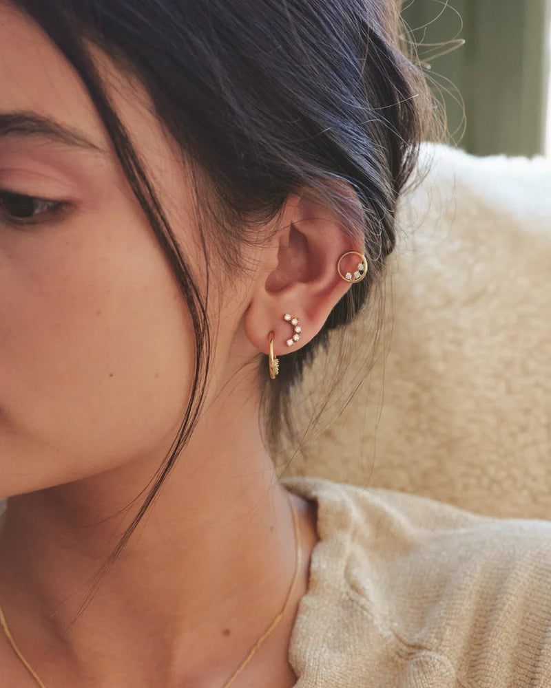 Edblad | Stardust Round Studs - Gold Plate