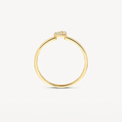 Blush Gold | 14K Yellow Gold Zirconia Heart Ring