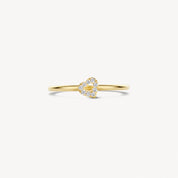 Blush Gold | 14K Yellow Gold Zirconia Heart Ring