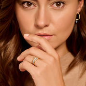 Blush Gold | 14K Yellow Gold Zirconia Heart Ring