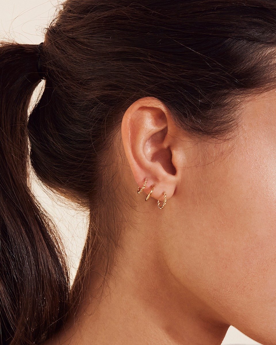 Edblad | Duo Pair Creoles Gold Plate