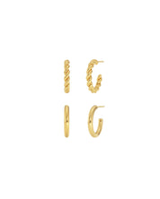 Edblad | Duo Pair Creoles Gold Plate