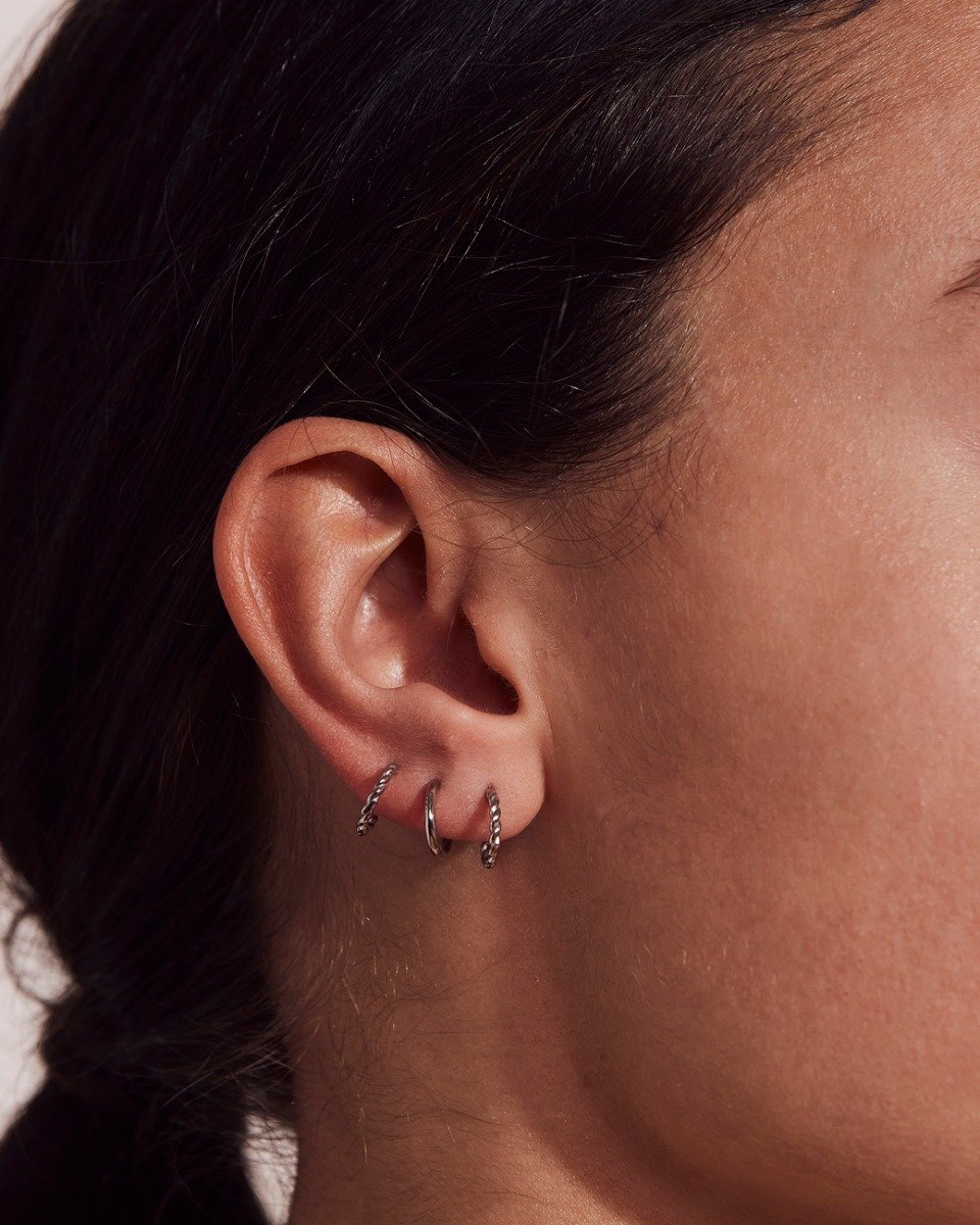 Edblad | Duo Pair Creoles Steel