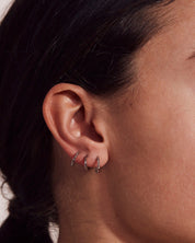 Edblad | Duo Pair Creoles Steel