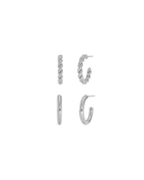 Edblad | Duo Pair Creoles Steel
