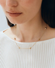 Edblad | Barley Necklace Multi Gold Plate