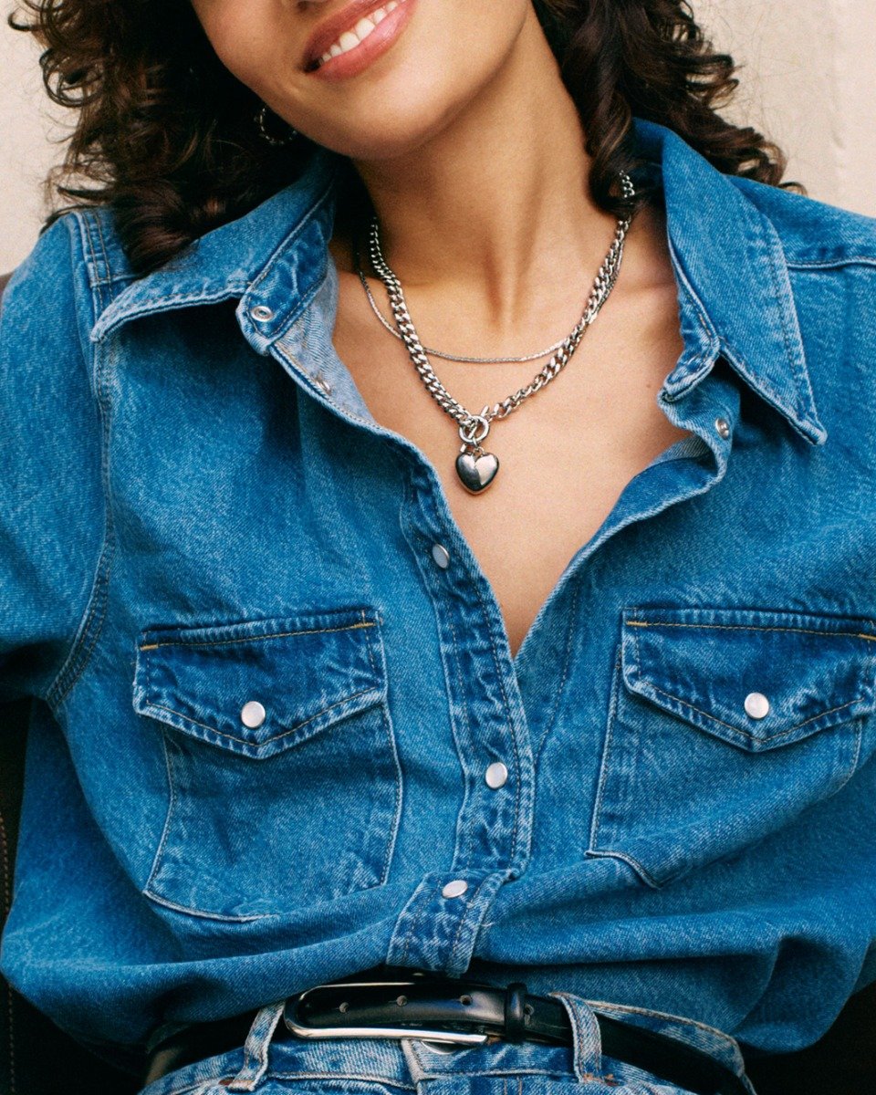 Edblad | Barley Necklace Maxi - Steel