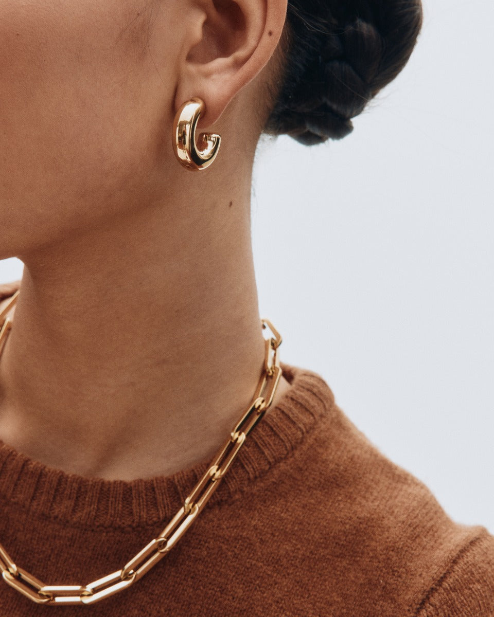 Edblad | Chunky Creoles Gold Plate