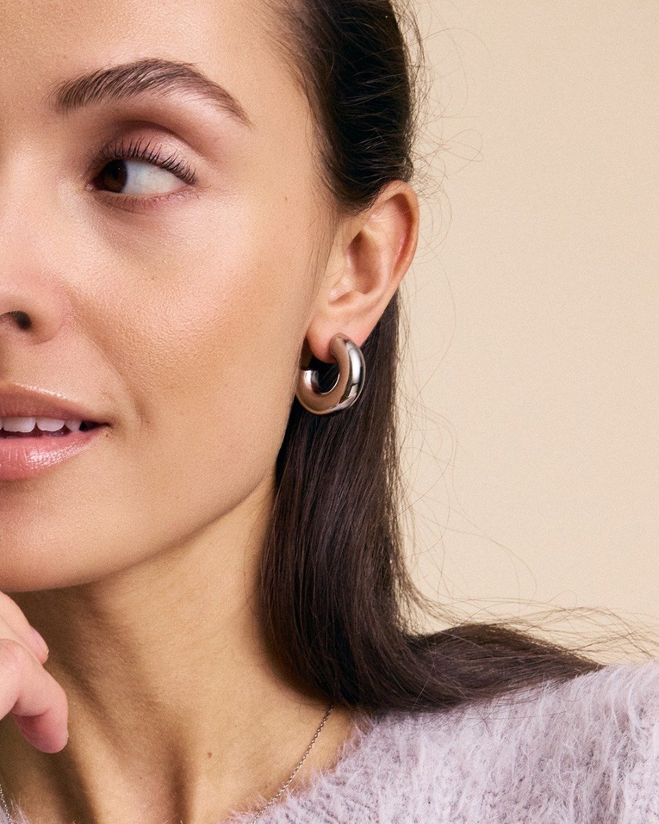 Edblad | Chunky Creoles Stainless Steel