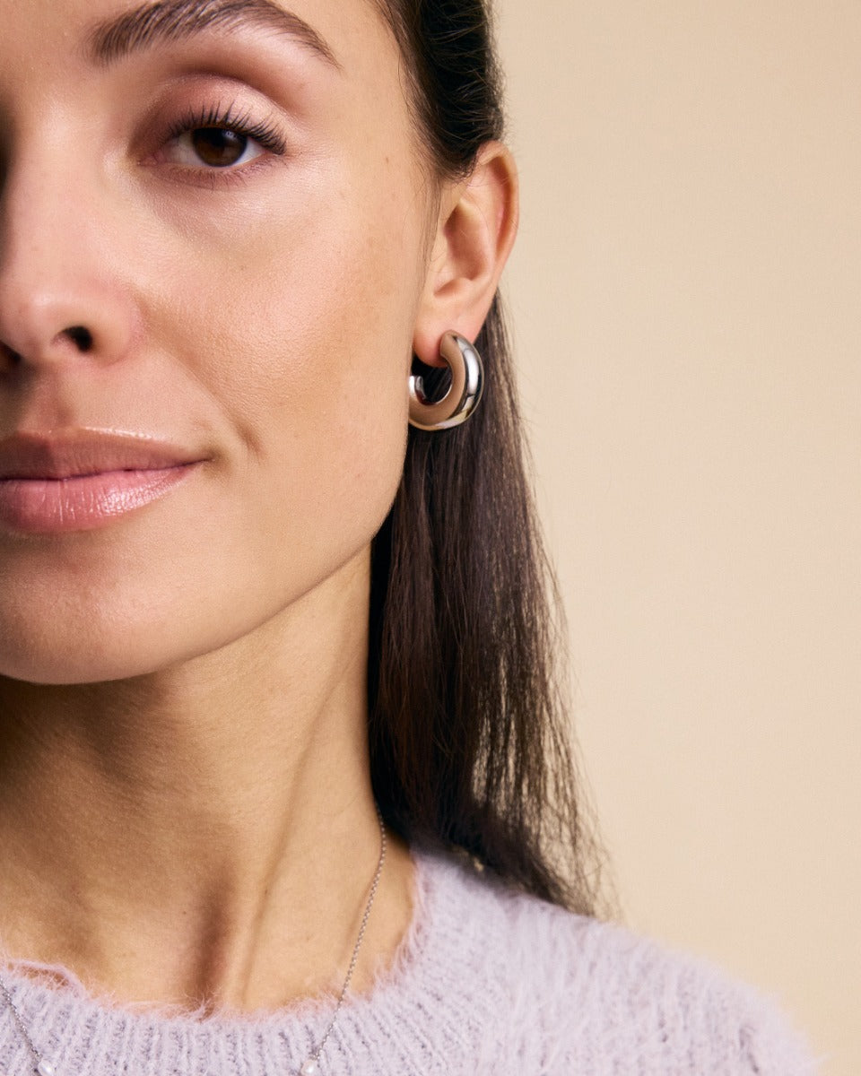 Edblad | Chunky Creoles Stainless Steel