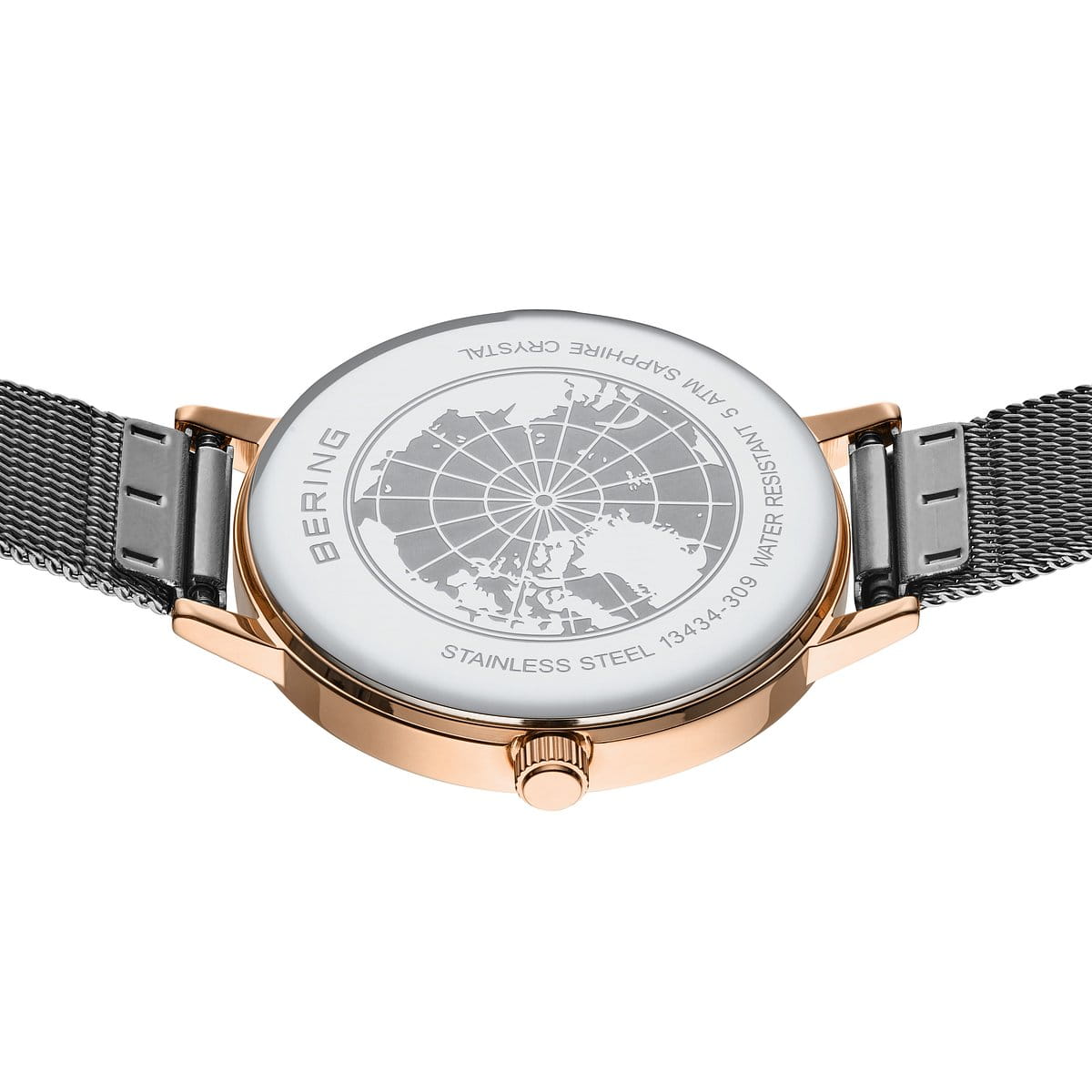 Bering | Classic Rose Gold & Grey Watch