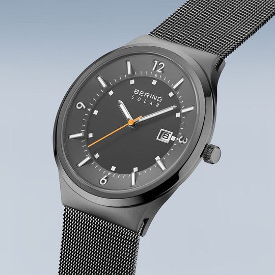 Bering | Dark Grey Solar Powered Watch