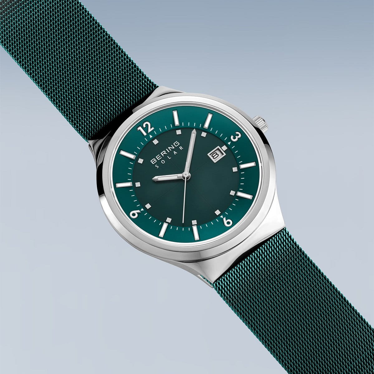 Bering | Emerald Green Solar Powered Watch