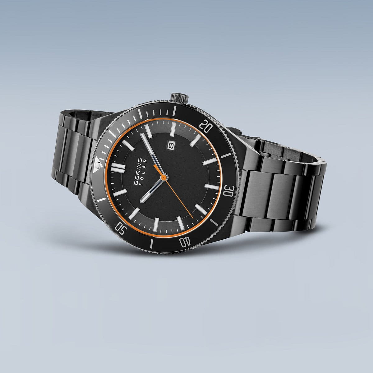 Bering | Brushed Grey Solar Powered Watch