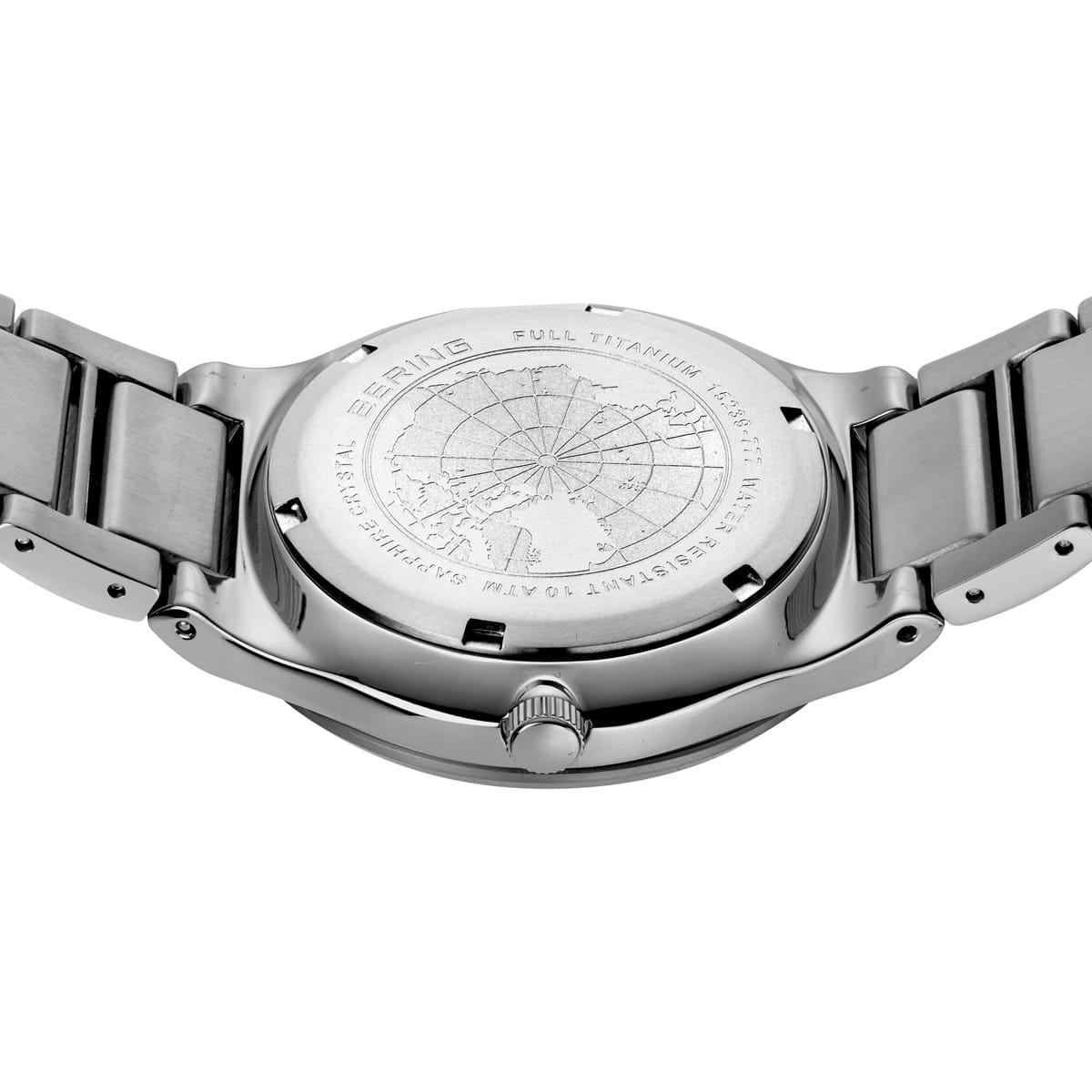 Bering | Brushed Silver & Navy Solar Powered Watch