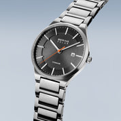 Bering | Brushed Titanium Solar Powered Watch
