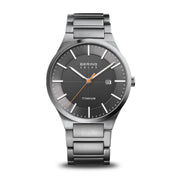 Bering | Brushed Titanium Solar Powered Watch